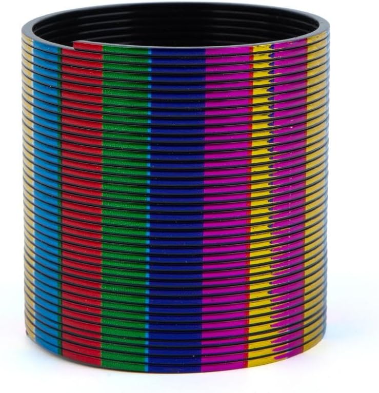 Daiso Metal Funky Spring – Multicolor | Classic Coil Toy for Stress Relief, Play & Desk Fun - Image 4